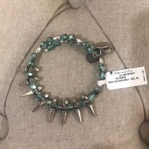 Alex & Ani Rock and Raw Wrap Teal Bracelet